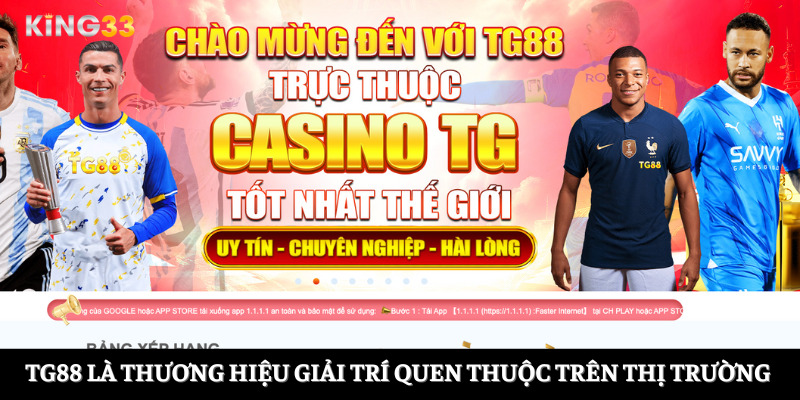 TG88 là thương hiệu giải trí quen thuộc trên thị trường