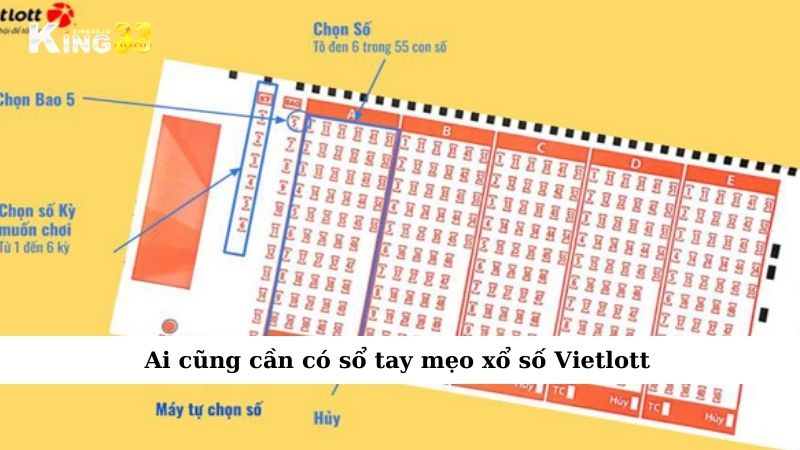 Ai cũng cần có sổ tay mẹo xổ số Vietlott